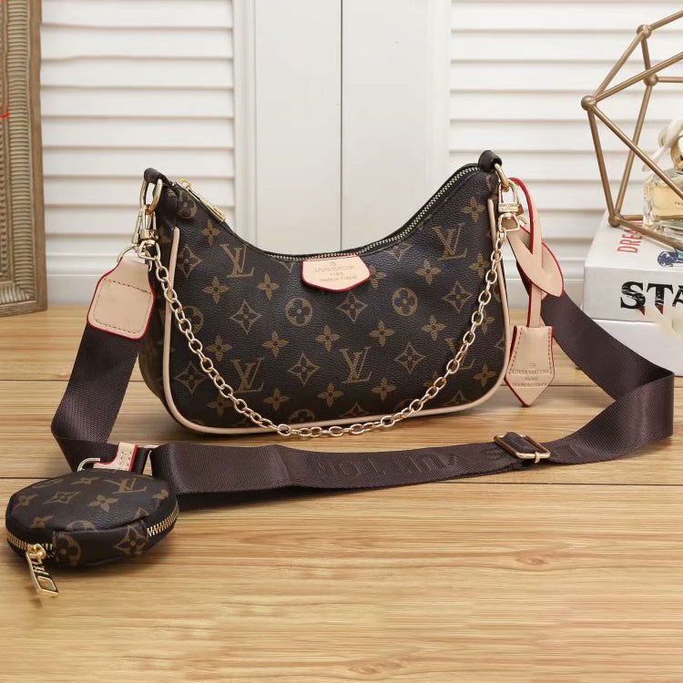 Louis Vuitton LV two-piece classic satchel coin purse fashion ladies one-shoulder messenger bag