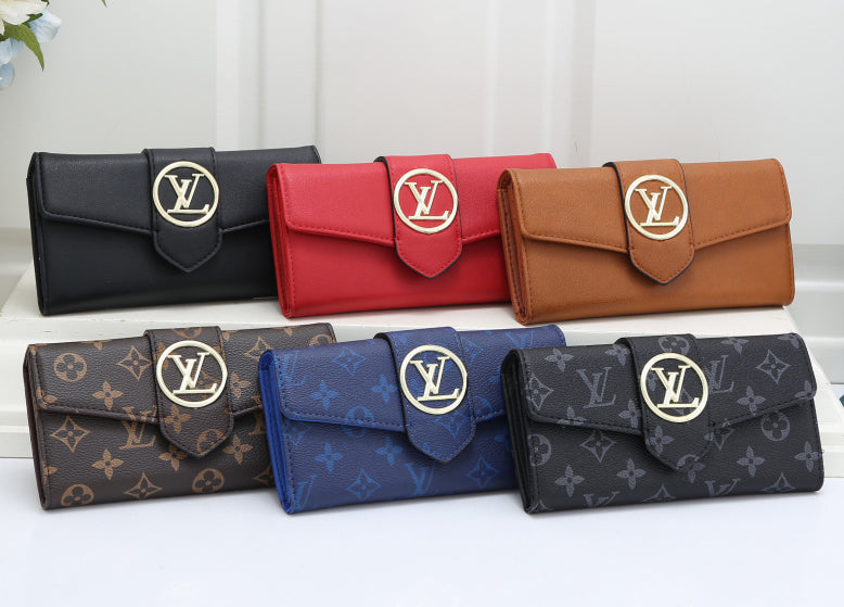 Louis Vuitton New Clutch, Magnetic Flip Multifunctional Wallet, Card Case