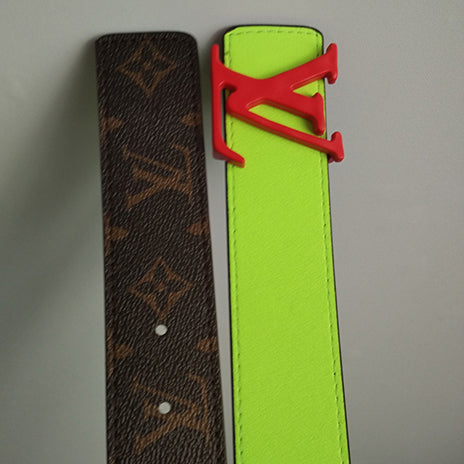 LV Louis Vuitton classic letter print men women's belt