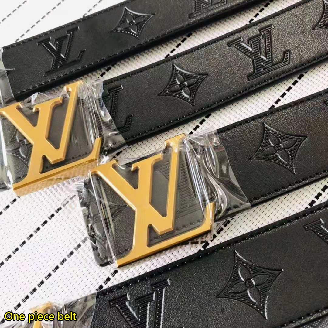 Inseva LV Louis Vuitton Fashion New Letter Buckle Monogram Leath