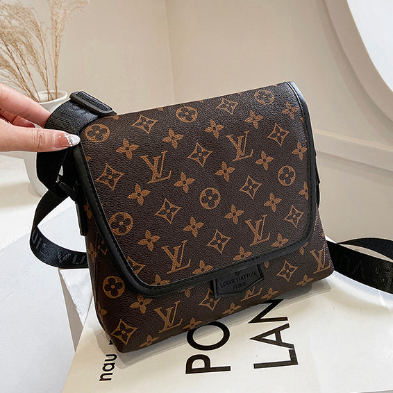 LV Louis Vuitton New Flip Crossbody Bag Letter Print Shoulder Ba