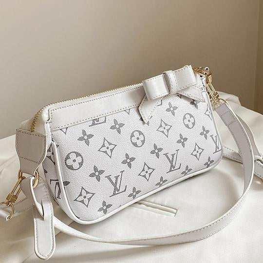 LV Louis Vuitton monogram print zipper shoulder bag messenger bag