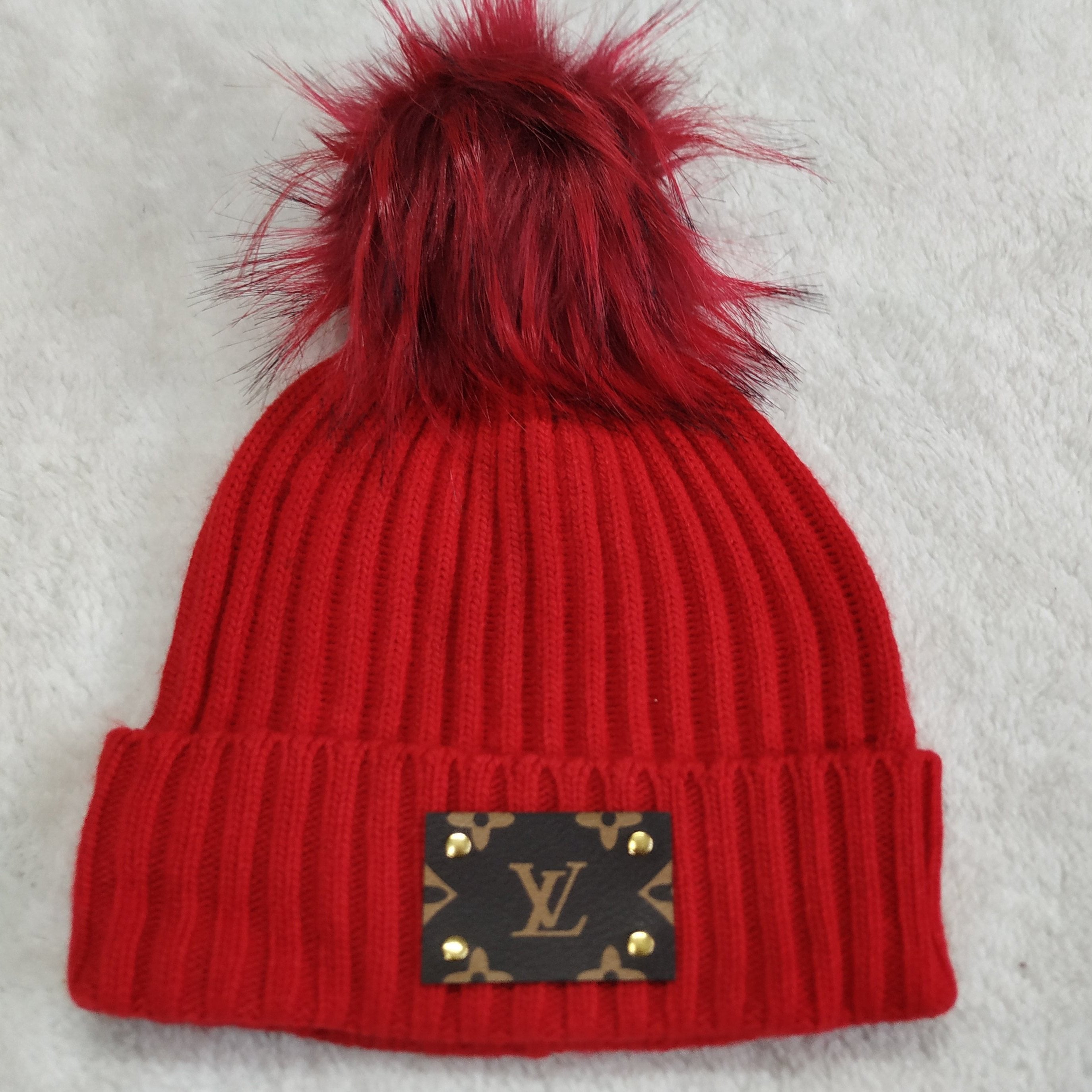 LV Louis Vuitton warm knitted beanie hat