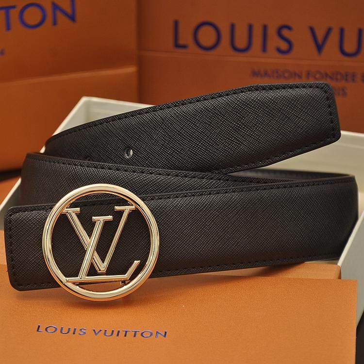 LV Louis Vuitton Fashion Men's Woman's Round Letter Buck