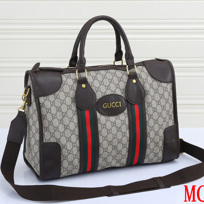 GG stitching color letter printing handbag travel bag luggage bag messenger bag shoulder bag