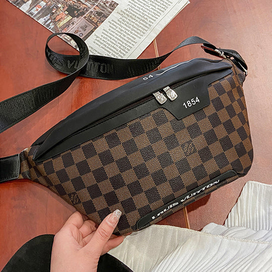 LV Louis Vuitton letter print hot sale ladies shopping shoulder bag messenger bag waist bag