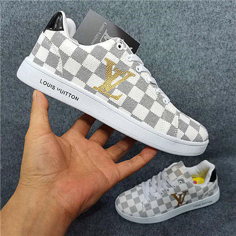 Louis Vuitton LV sneakers sports casual shoes men and women trendy fashion all-match shoes white sho