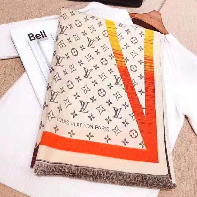 LV hot selling casual male and female scarf fashion patchwork co