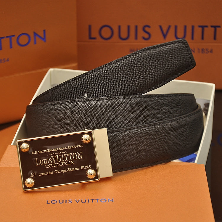 LV Louis Vuitton Belt Men Women Leather Belt