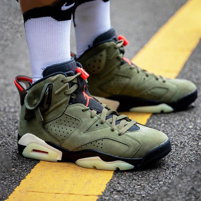 inseva Air Jordan 6 x Travis Scott Fashion Men Casual Luminous S