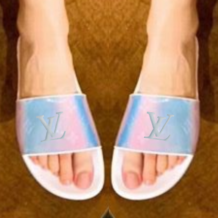 Inseva LV Louis Vuitton Shoes Slippers Laser Sandals Women Men S