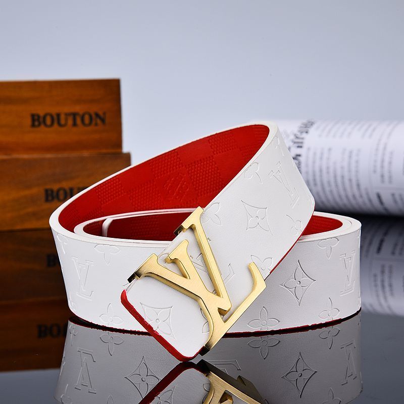 Louis Vuitton LV New Monogram Embossed Ladies Men Women Belt
