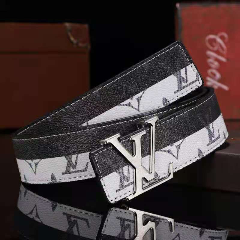 Louis Vuitton LV Girls Boys Belt Black&White