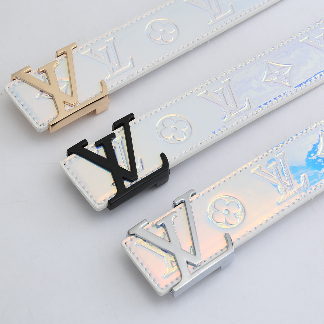 LV Louis Vuitton New fashion monogram print couple belt