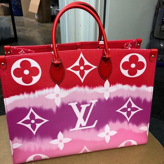 LV Louis Vuitton Hot Sale Printed Letter Gradient Color Ladies Shopping Handbag Shoulder Bag Messeng