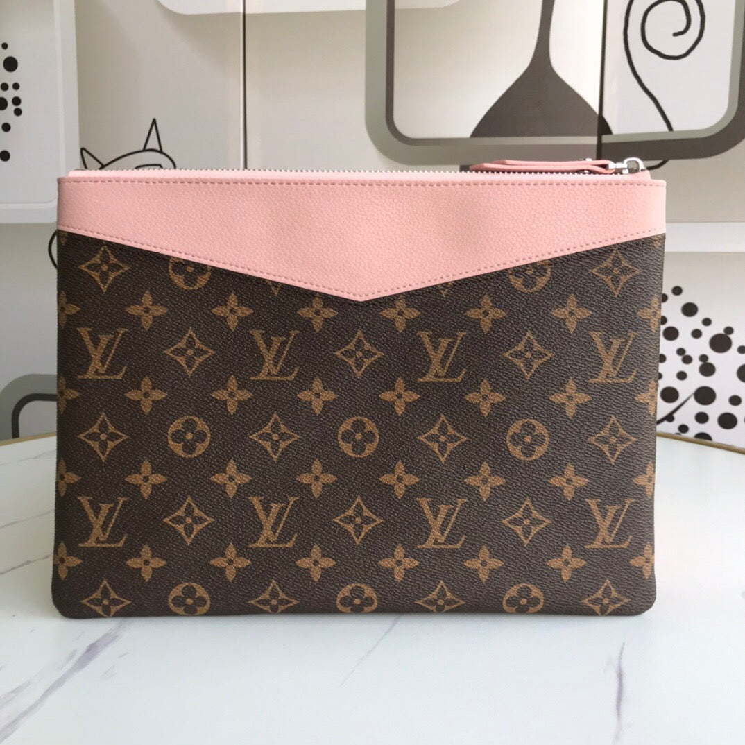 Louis Vuitton LV new popular men and women presbyopia checkerboard clutch