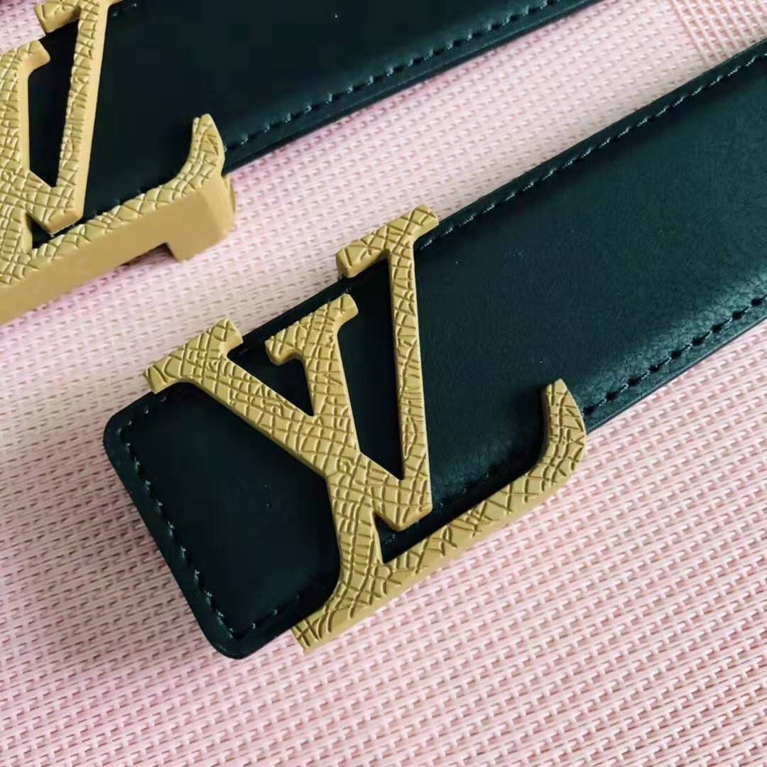 Inseva LV tide brand men and women letter buckle belt