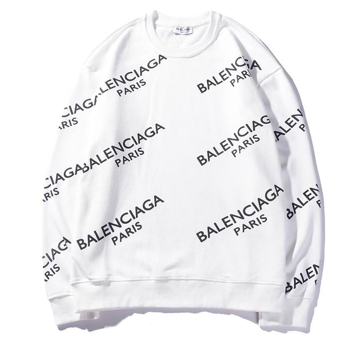 Inseva "Balenciaga" Trending Women Men Stylish Leisure Letter Print Long Sleeve Sweater Sw