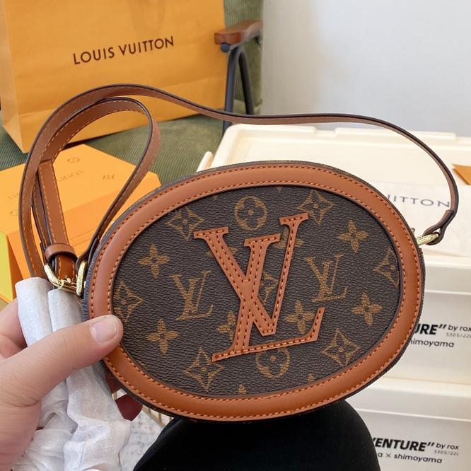 LV Louis Vuitton Fashion Big Logo Oval Small Bag Ladies Tote Bag