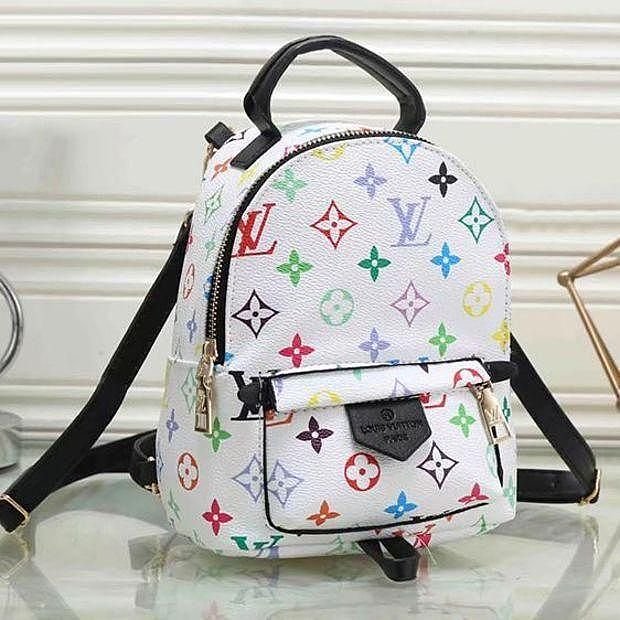 LV Louis Vuitton Fashion classic print backpack large capacity leisure