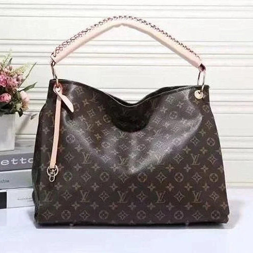 LV Louis Vuitton Women Shopping Bag Leather Tote Handbag Satchel