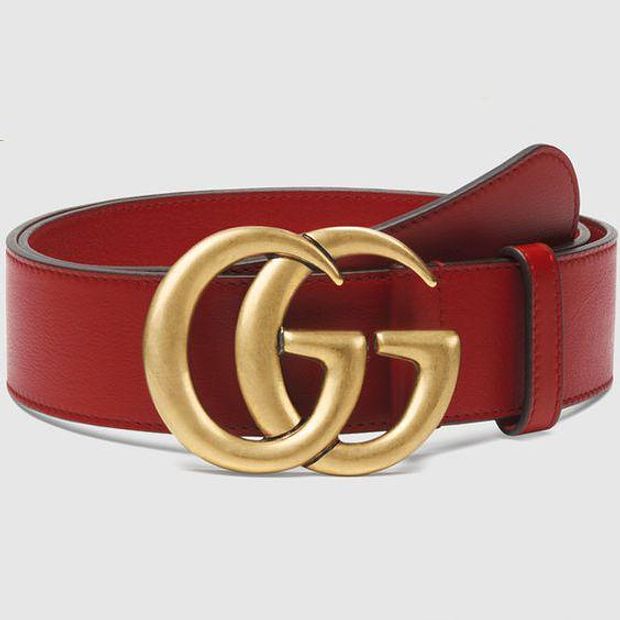GG Woman Fashion Smooth Buckle Belt Leather Belt