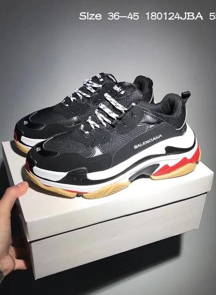 inseva Balenciaga Mixed Colors Retro Fashion New Sneakers Couple