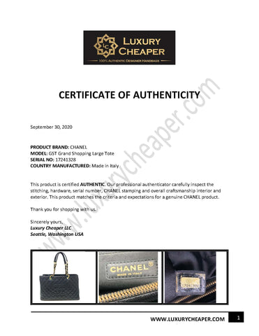 CHANEL GST Bag, Authenticity Guaranteed