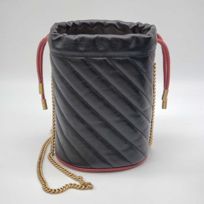 Gucci GG Marmont Azalea Mini Bucket Black Shoulder Bag - Luxury Cheaper