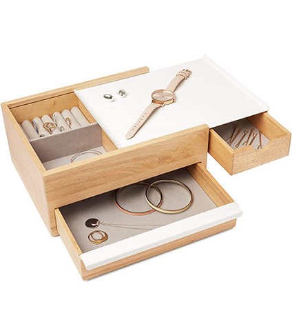 Classy Jewelry Box With Concealed Compartments