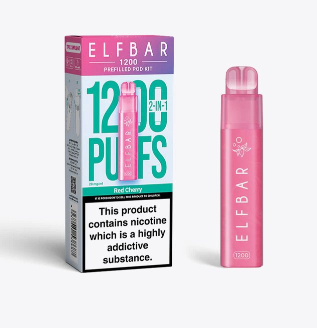 2 in 1 Elfbar 1200 Puffs Prefilled Pod Kit - Mcr Vape Distro