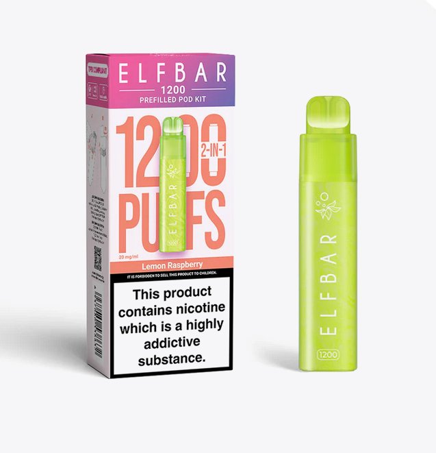 2 in 1 Elfbar 1200 Puffs Prefilled Pod Kit - Mcr Vape Distro