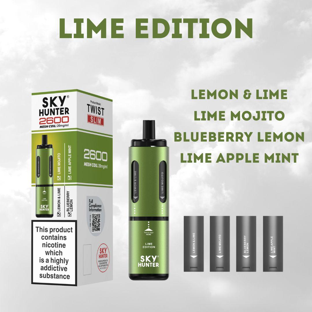 4 in 1 Sky Hunter 2600 Puffs Disposable Vape Box of 5 - Mcr Vape Distro