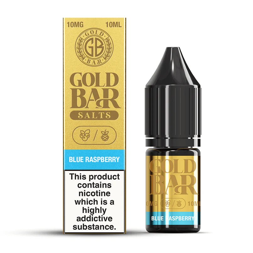 Gold Bar Nic Salts 10ml E-liquids (Box of 10) - Mcr Vape Distro