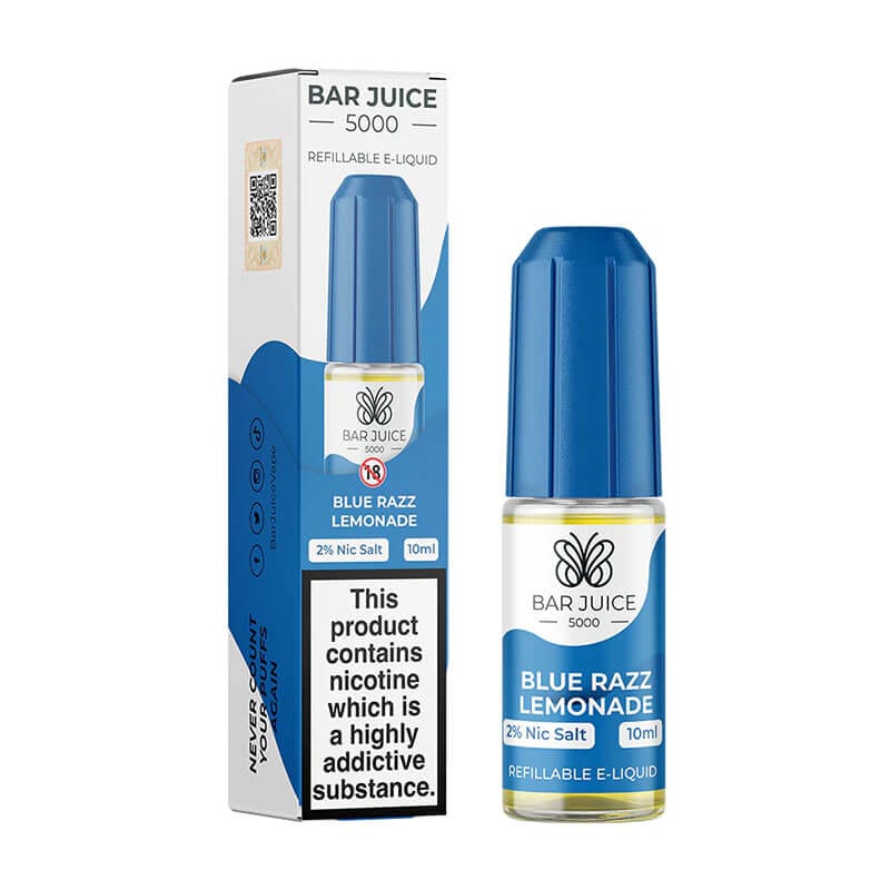 BAR JUICE 5000 - BLUE RAZZ LEMONADE - 10ML [BOX OF 10] - Mcr Vape Distro