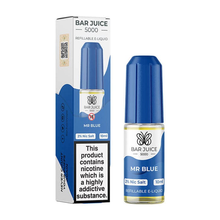 BAR JUICE 5000 - MR BLUE - 10ML [BOX OF 10] - Mcr Vape Distro