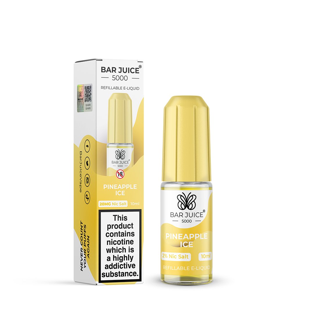 BAR JUICE 5000 - PINEAPPLE ICE - 10ML [BOX OF 10] - Mcr Vape Distro