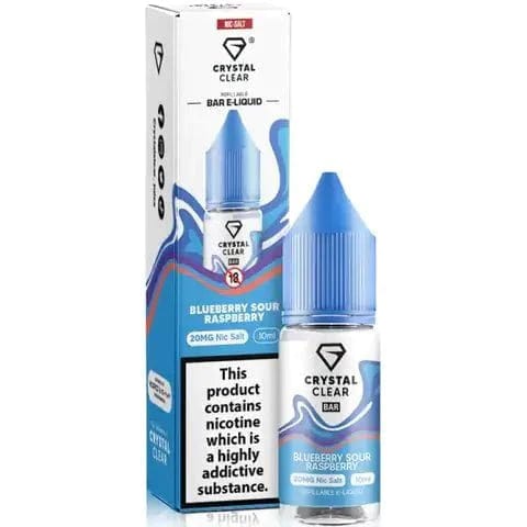 Crystal Clear Nic Salts 10ml Box of 10 - Mcr Vape Distro