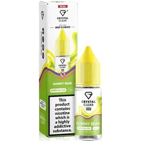 Crystal Clear Nic Salts 10ml Box of 10 - Mcr Vape Distro