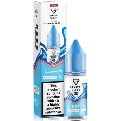 Crystal Clear Nic Salts 10ml Box of 10 - Mcr Vape Distro