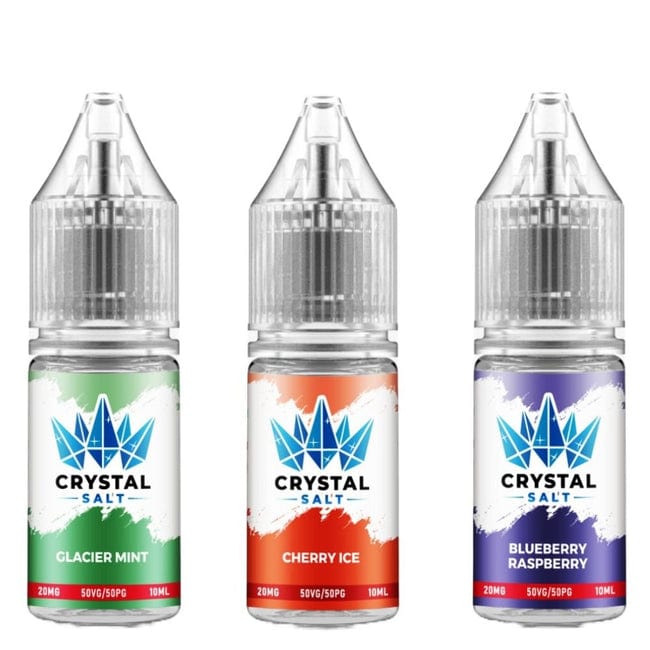 Crystal Nic Salts - 10ml E-liquids - Box of 5 - Mcr Vape Distro