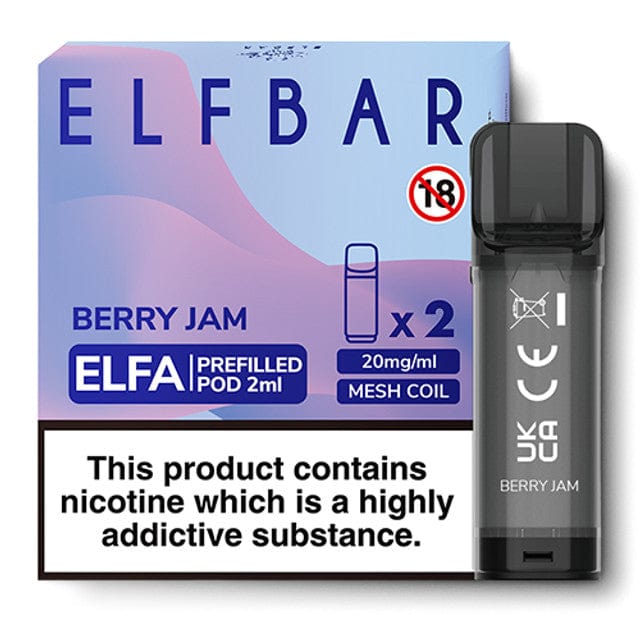 Elf Bar Elfa Pre-Filled Replacement Pods - Mcr Vape Distro