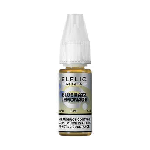 ELF BAR - ELFLIQ - BLUE RAZZ LEMONADE - 10ML NIC SALT ( Box of 10) - Mcr Vape Distro