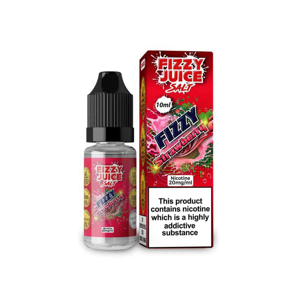 Fizzy Juice - Strawberry - Nic Salt - Pack x 10 - Mcr Vape Distro