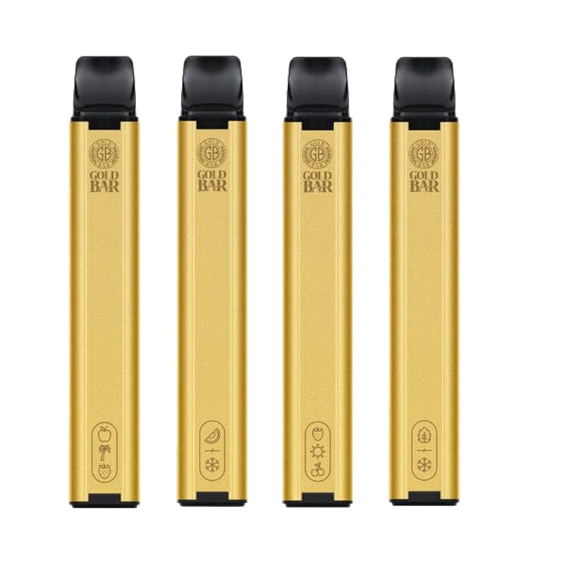 Gold Bar 600 Disposable Vape Puff Pod Box of 10 - Mcr Vape Distro