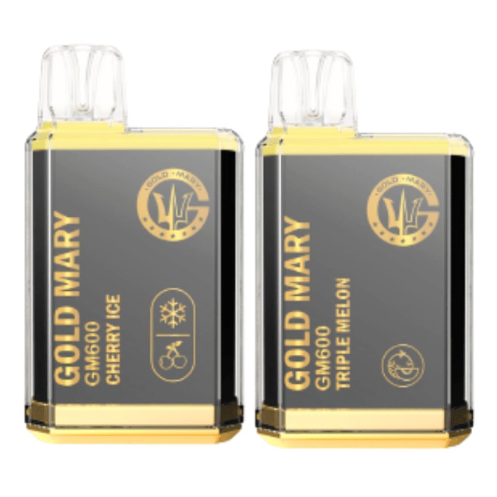 Gold Mary GM600 Disposable Vape Pod Puff Bar Box of 10 - Mcr Vape Distro