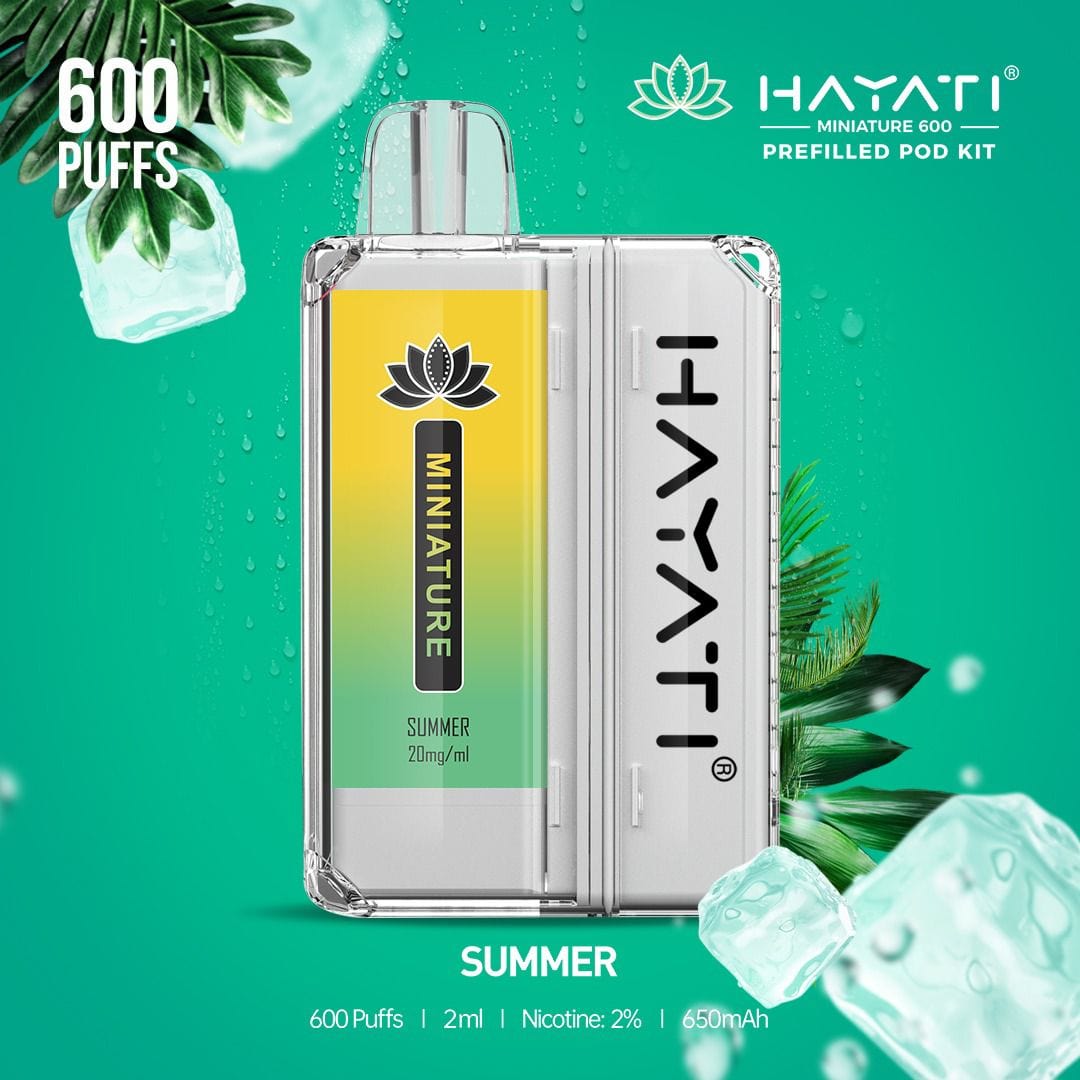 Hayati Miniature 600 Prefilled Pod Kit - Mcr Vape Distro