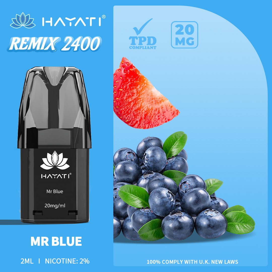 Hayati Remix 2400 Puffs Replacement Pods - Mcr Vape Distro