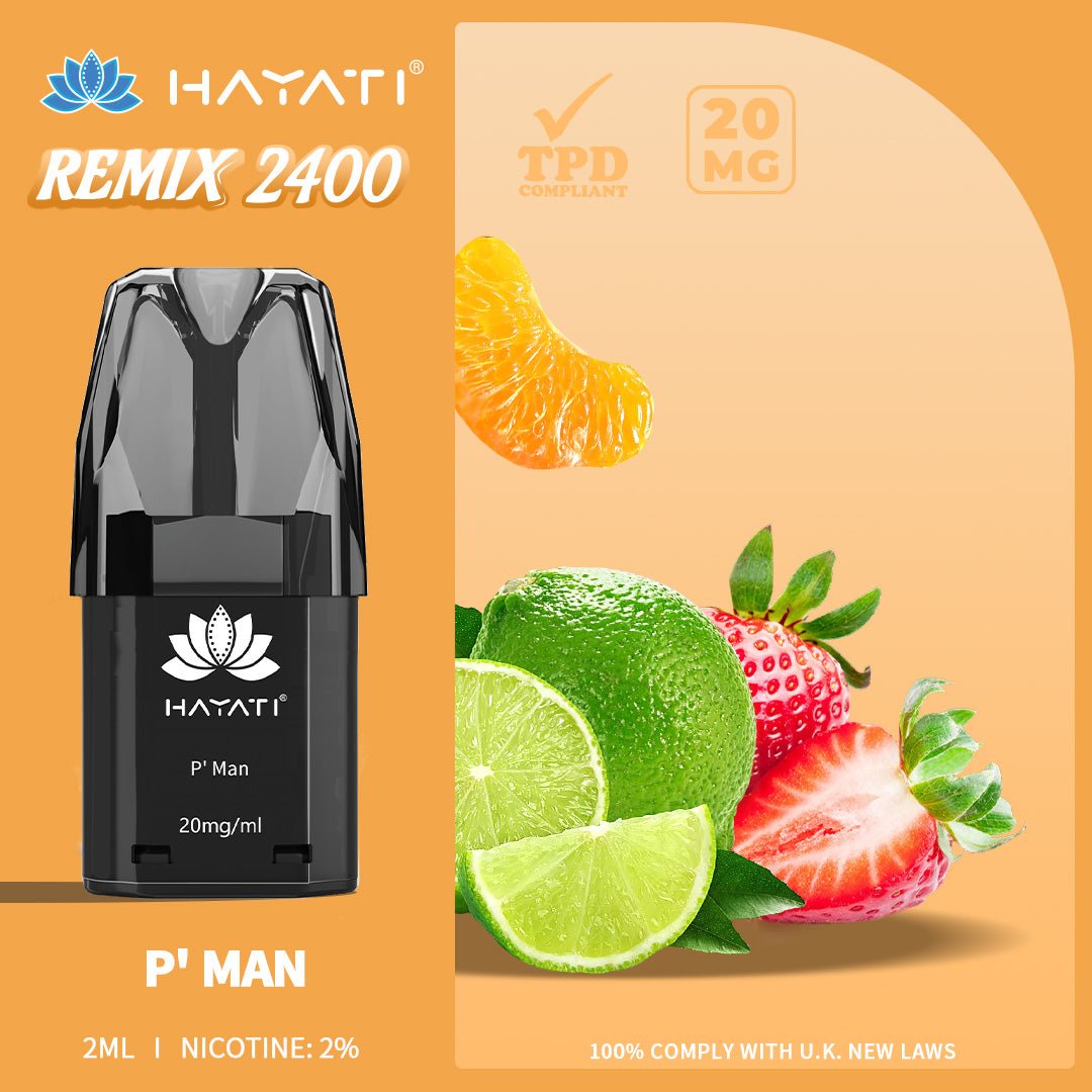 Hayati Remix 2400 Puffs Replacement Pods - Mcr Vape Distro