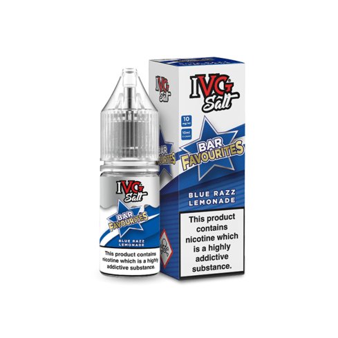 IVG SALTS - BAR FAVOURITES - BLUE RAZZ LEMONADE - 10ML - Mcr Vape Distro